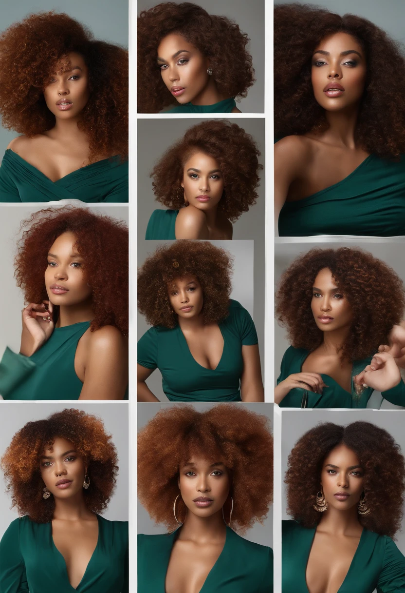 "Ultra-realistic image of a beautiful 22-year-old Afro-Latin girl,Caramel peel, corps parfait, Prendre un selfie dans son bureau avec son sony A7RV, maigre, taille ultra-fine, cheveux rouge, Curly and curly hair karibean , piercing green eyes.hyper-realistic,anatomie correcte,Facial features are carefully represented,Boucles gratuites, curly red hair, (cour, curly red hair), Long curly wild red hair, cheveux multiversaux, cour, curly red hair, curly red hair, Boucles, wavy hair spread out, Boucles baroques, Boucles, Curly,Texture des cheveux, Curly bang