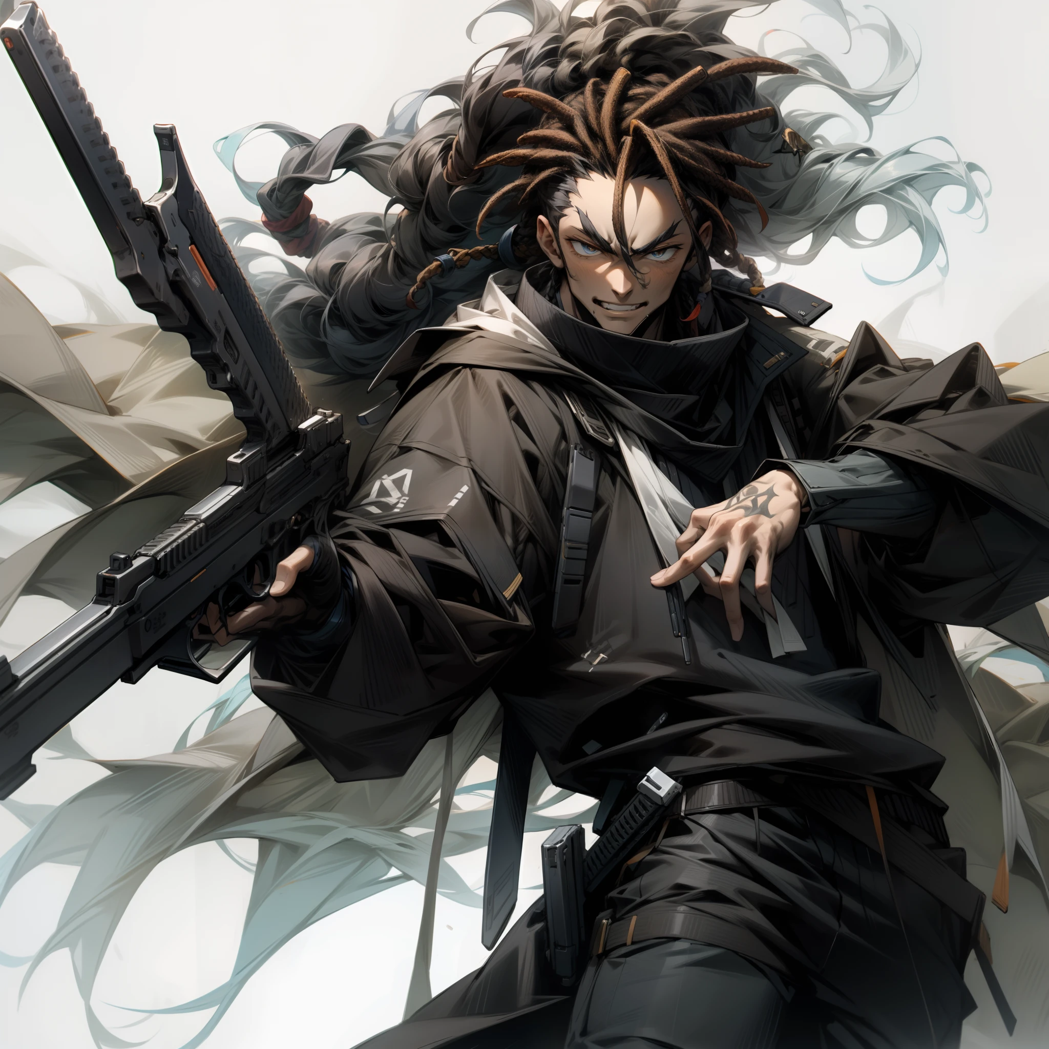 Guys with dreads, gang, guns