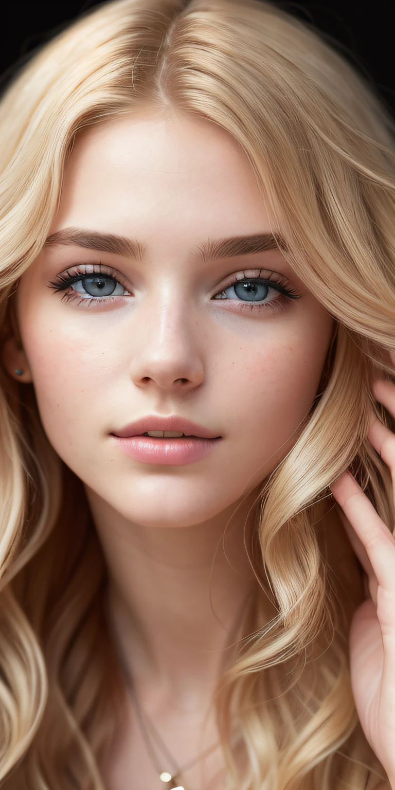 Photo of a 20-year-old European girl, raw, Beautiful woman, (Extra long wavy blonde hair), ((Portrait)), ((Detailed face:1.2)), ((detailed facial features)), (finely detailed skin), pale skin, , wrapped in a sheet, Bedroom environment, lying on the bed, (cold color), moist, moist, Reflectors, (masutepiece) (perfectly proportions)(photos realistic)(Best Quality) (Detailed) photographed in a Canon EOS R5, 50mm Lens, F/2.8, nffsw, (8K) (Wallpaper) (Cinematic lighting) (Dramatic Lighting) (foco nítido) (Convoluted) Fashion, From above