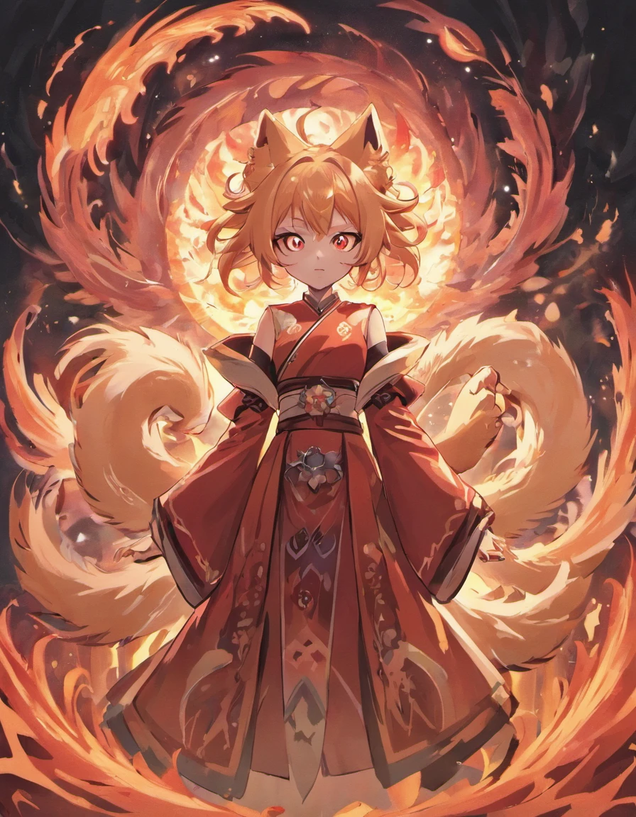 （（（（Nine-tailed white fox）））The background is a super-large moon, Nine-Tailed Fox, Dreamy, Millennium Fox Demon, onmyoji detailed art, Nine Tails, beautiful artwork illustrations, a mythical creature, Fox, beautiful digital works of art, Exquisite digital illustration,  digital art on pixiv, Bright light, High contrast, Horror movie themes, Dark atmosphere、Open your mouth wide and exhale flames、intimidating pose、God brightly々Red Eyes, 9 tails pointing upwards, Dynamic, Mythological background,Slender figure