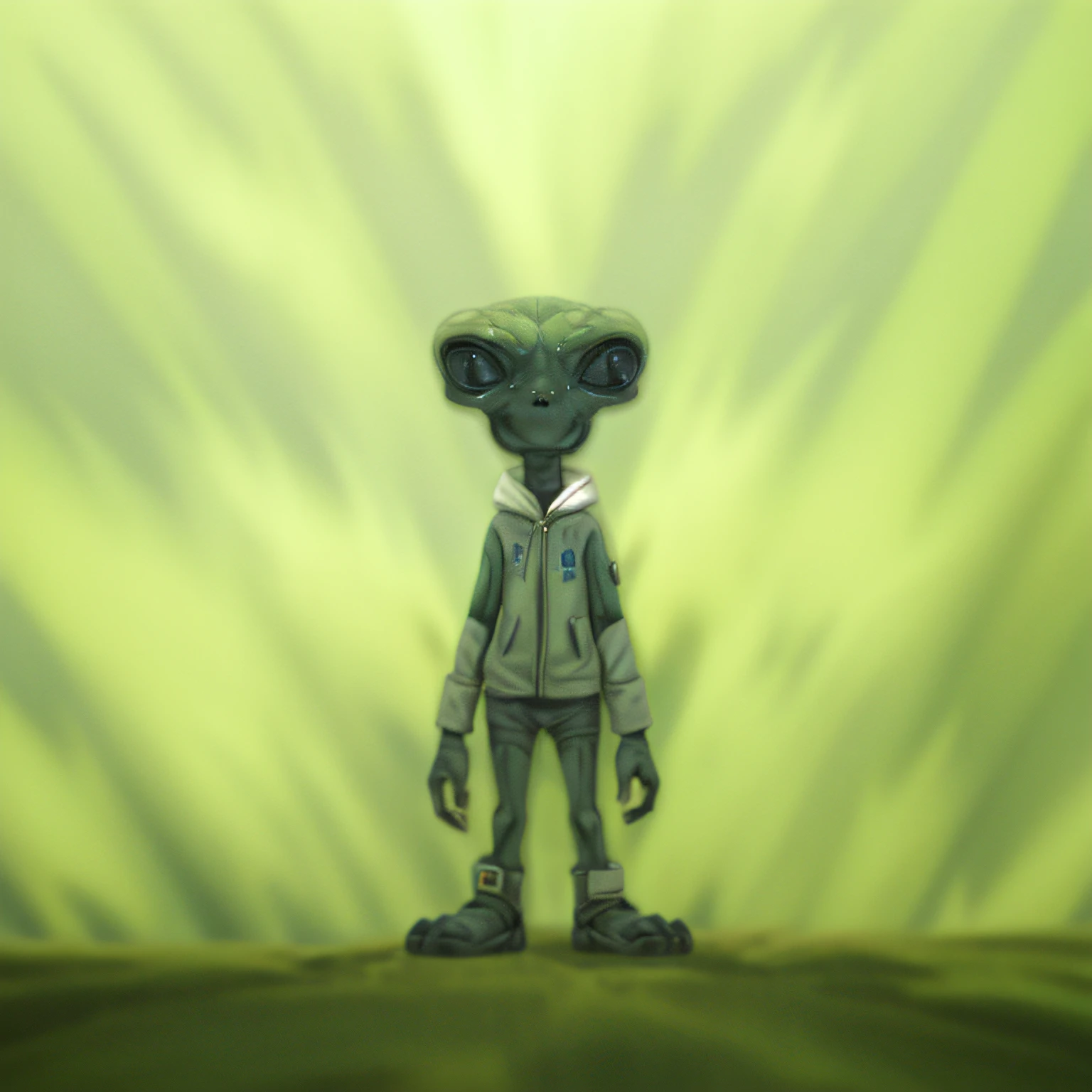um close up de um brinquedo com cara de macaco e capuz, Caractere estilizado, Reptilian space alien, 4 k octane render, realistic alien, alien looking, inspirado em E. t. Um. Hoffmann, An alien, Personagem pequeno. Motor Unreal 5, a hyper-detailed alien, Promethean alien engineer, Sombreamento toon, alien like, poses variadas