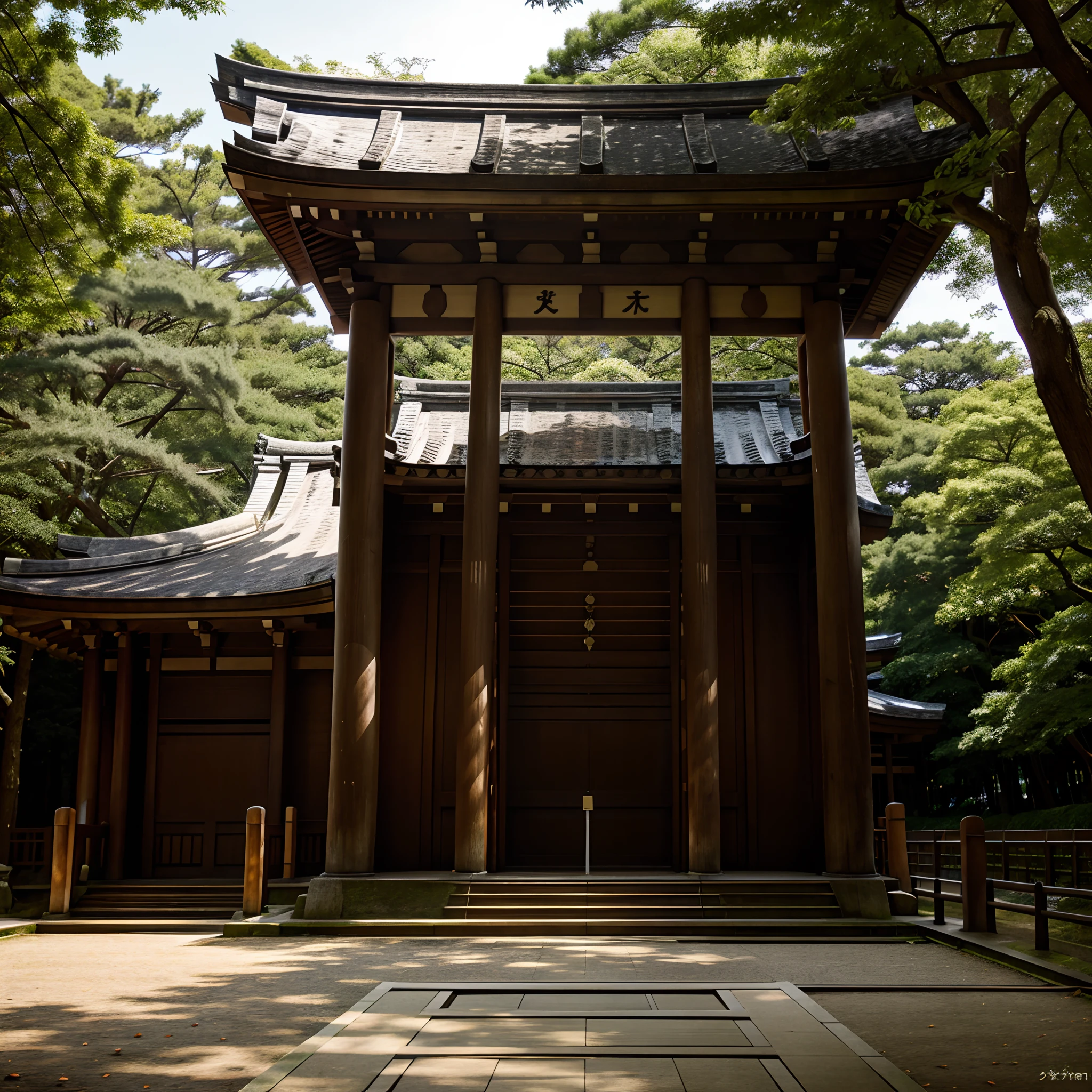 Meiji Shrine, Tokyo, realistic