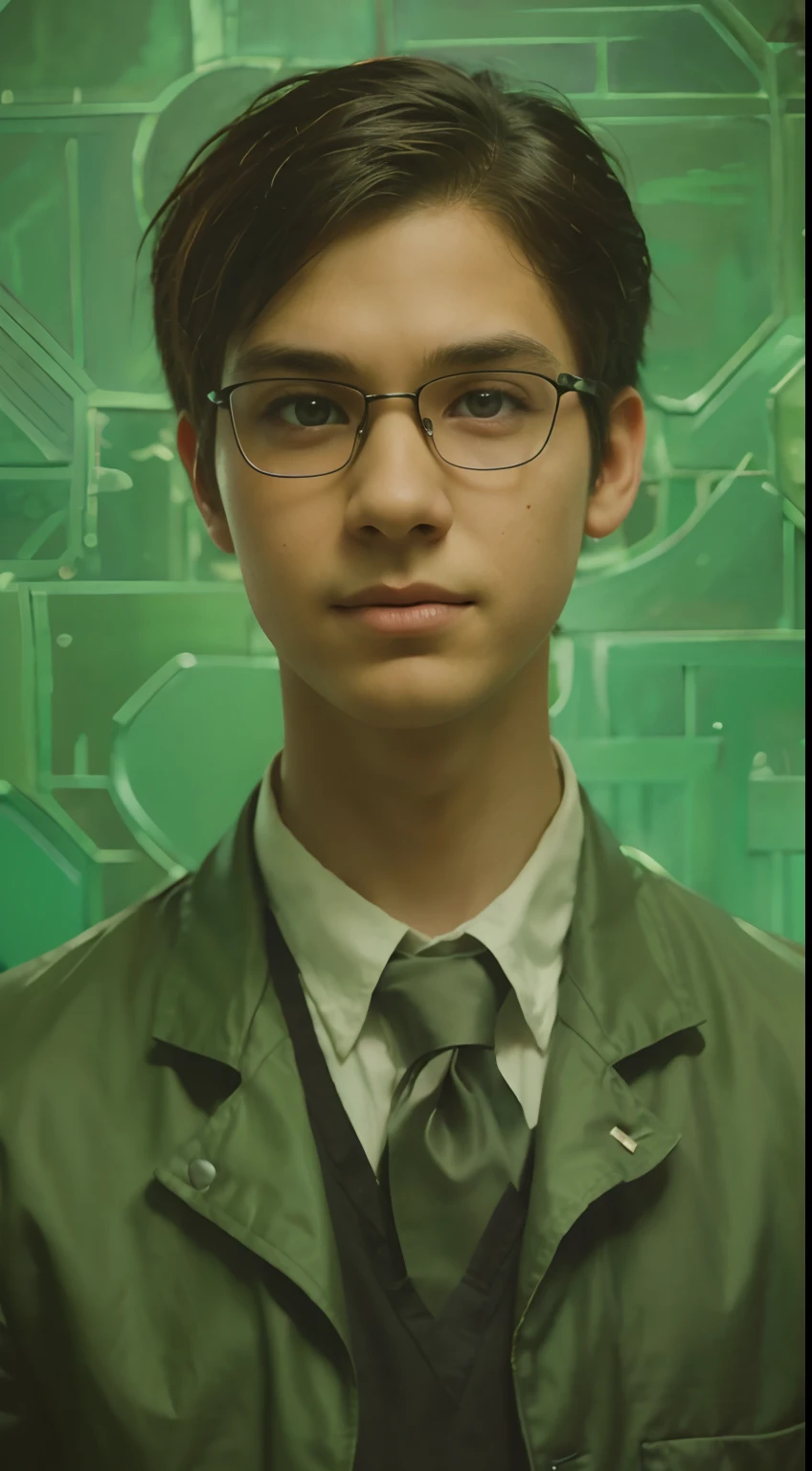 An epic fantasy comic book style portrait painting of a young boy, very expressive, light brown piercing eyes, mischievous, smirk, round face, black medium hair, wearing a black shirt and white shorts,awesome pose, character design by Mark Ryden and Pixar and Hayao Miyazaki, unreal 5, DAZ, hyperrealistic, octane render, cosplay, RPG portrait, dynamic lighting, intricate detail, summer vibrancy, cinematic