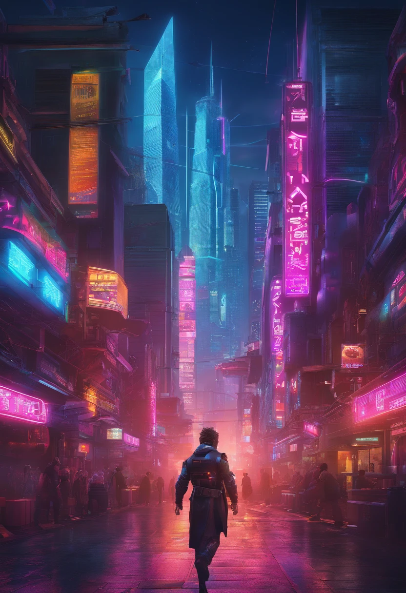 (High view). There's a cyborg woman (8k) wearing a futuristic leotard (best quality) standing in a cyberpunk city alley at night, darksynth aesthetic, red neons, haze, 1drone, foggy night, ultra detailed, photorealistic, (1girl, solo, alone), large-breast:1.2 slim body, cleavage:1.1, (black sunglasses), (holding a pistol), half-body thigh level medium shot, cinematic lighting, ray tracing.
