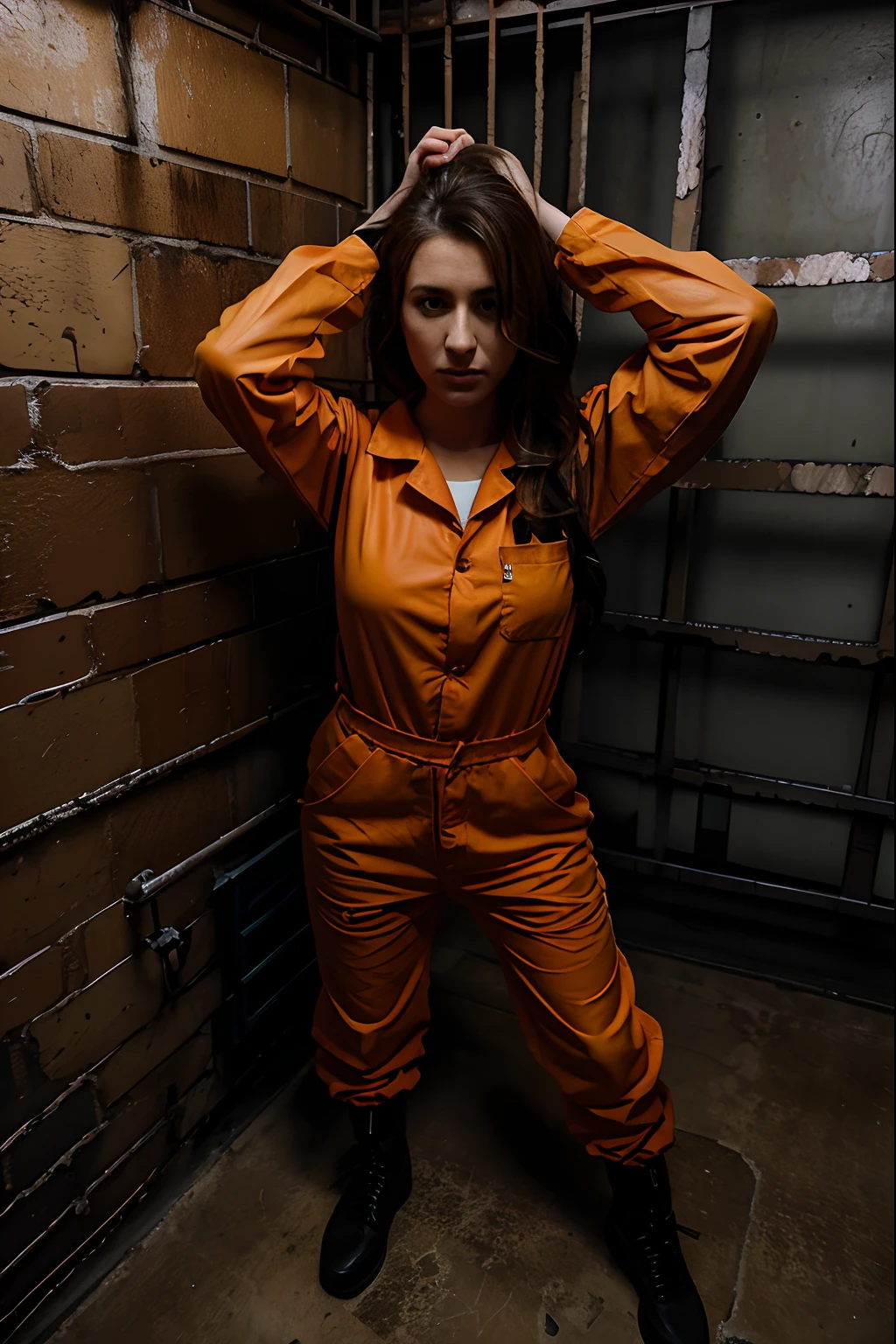 unzip her jumpsuit