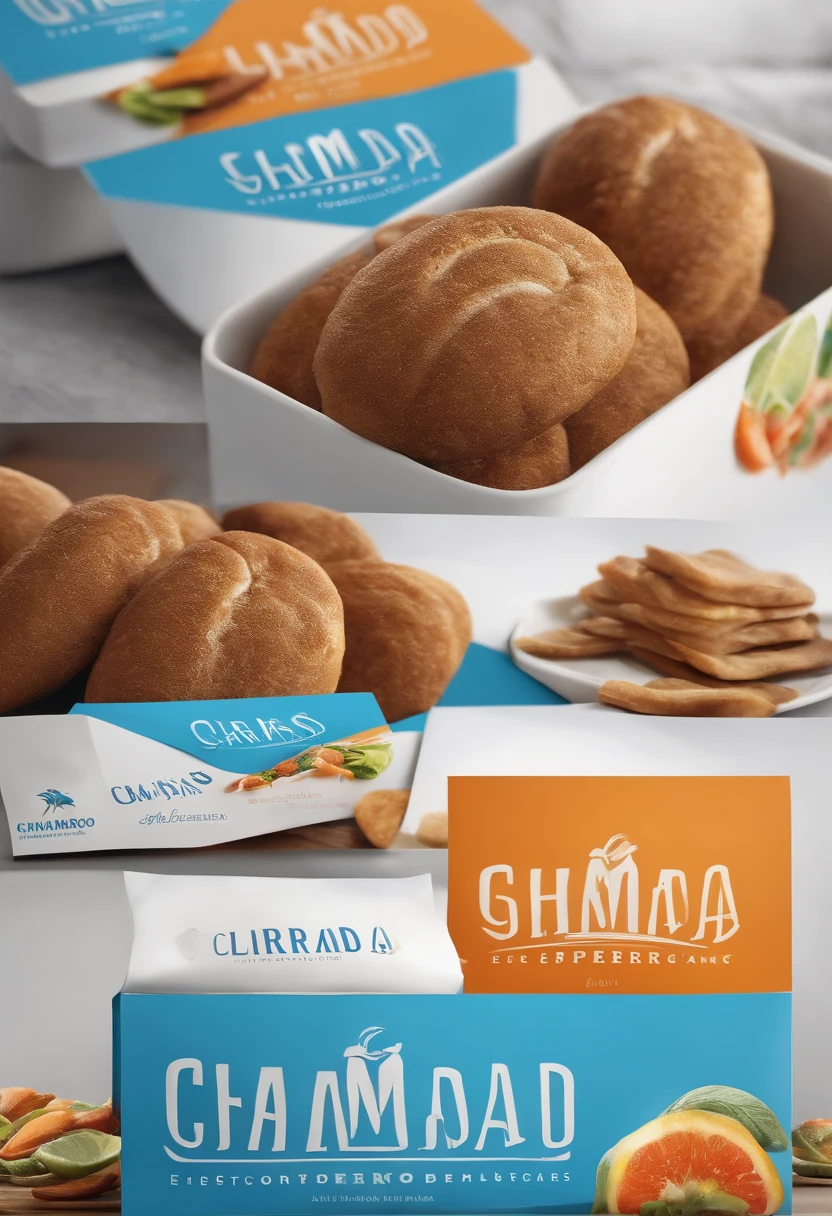 Criar uma logo para a empresa de alimentos chamado de Bastos Distribuidora com as cores branco e azul