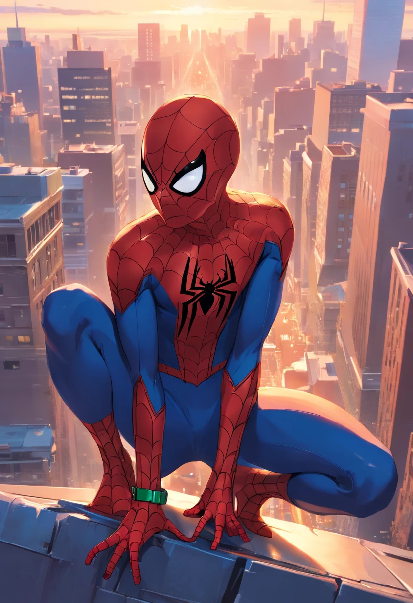 (Extrem detailliertes CG Unity 8K-Hintergrundbild, Meisterwerk, highest quality), (Exquisites Licht und Schatten, Hochdramatisches Bild, Kinoreifer Linseneffekt), a girl in a white Spider-Man costume, grau-blaue Haarfarbe, aus dem Spider-Man-Paralleluniversum, Wenger, Wunder, Spider-Man, auf der Couch sitzen, Dynamische Pose), (Hervorragende Detaillierung, Hervorragende Beleuchtung, Weitwinkel), (Exzellentes Rendering, genug, um in der gleichen Klasse herauszustechen), with a focus on white Spider-Man costumes, Komplexe Spinnentexturen