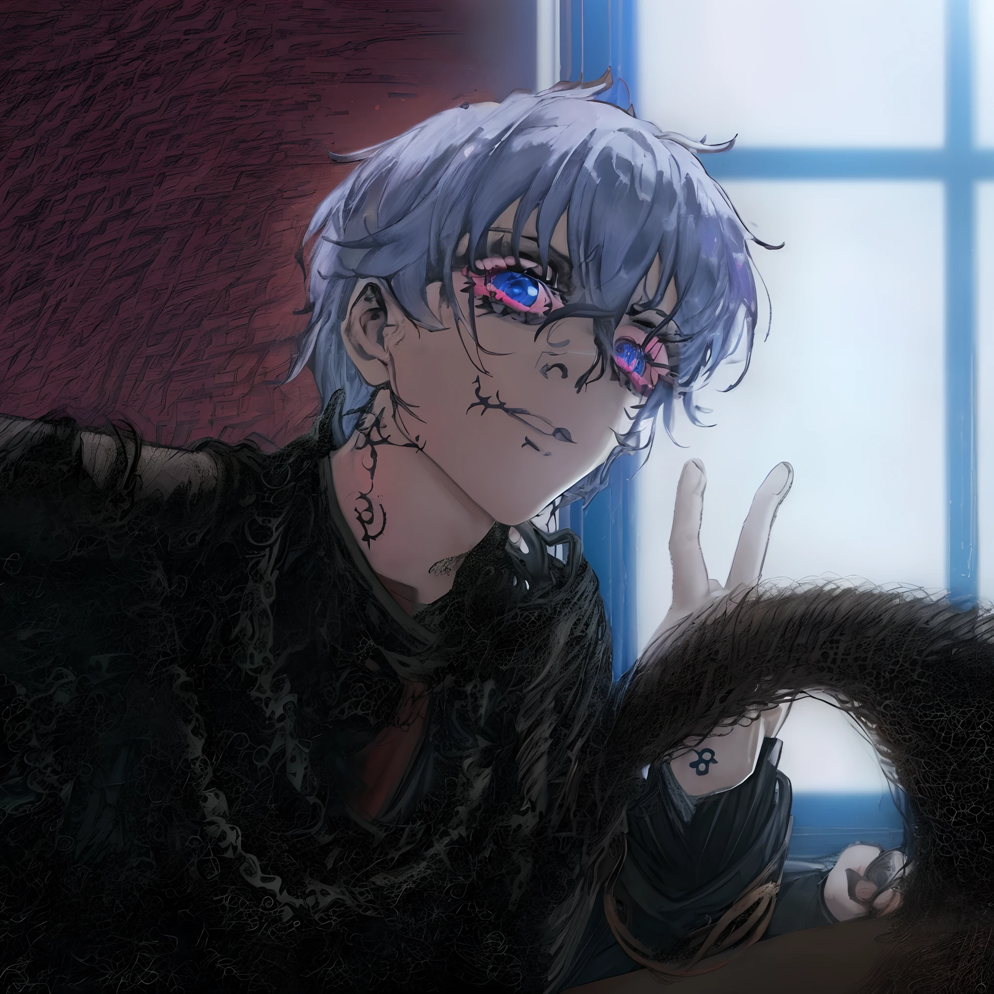 depth, Joy and sadness, death, 1970, dread, war, Unreal Quality, 4k, Unreal Engine 5, the anime, outlines, Beautiful hand, pretty eyes, beautiful hair, Tatoo