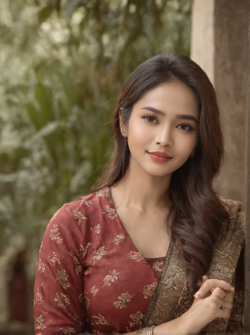 seorang wanita Sunda cantik menggunakan kaos bertuliskan nama ZANKGOATERS serta kain batik sarung sebagai pakaian bagian bawah nya, sedang duduk di kursi samping supir truk yang lusuh dan berminyak wajah nyabyang sedang menyetir, mobil angkutan Umum, Angkot,