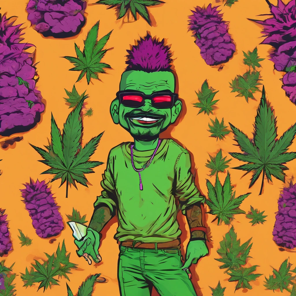 Weed-headed character
