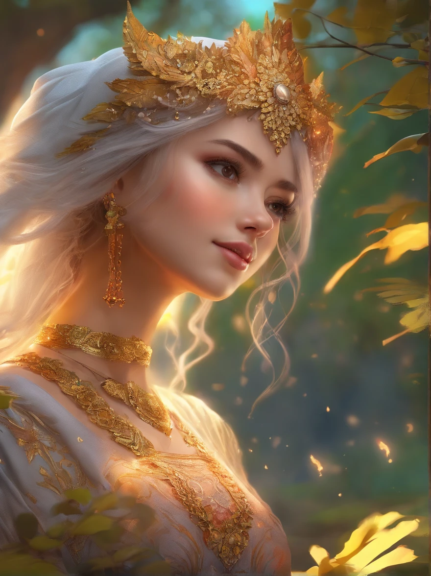 most beautiful girl in the world wearing kebaya and hijab at the fantasy woods, mushroom houses, rendered in 8k resolution, hyper detailed,(Best Quality,4K,8K,hight resolution,masutepiece:1.2),Ultra-detailed,(Realistic,Photorealistic,Photorealsitic:1.37), nffsw,nffsw,Studio Lighting,Ultra-fine painting,Sharp Focus,Physically-based rendering,extreme detail description,Professional,Vivid colors,Bokeh, Portraits,landscape,Soft colors, Warm lighting.
