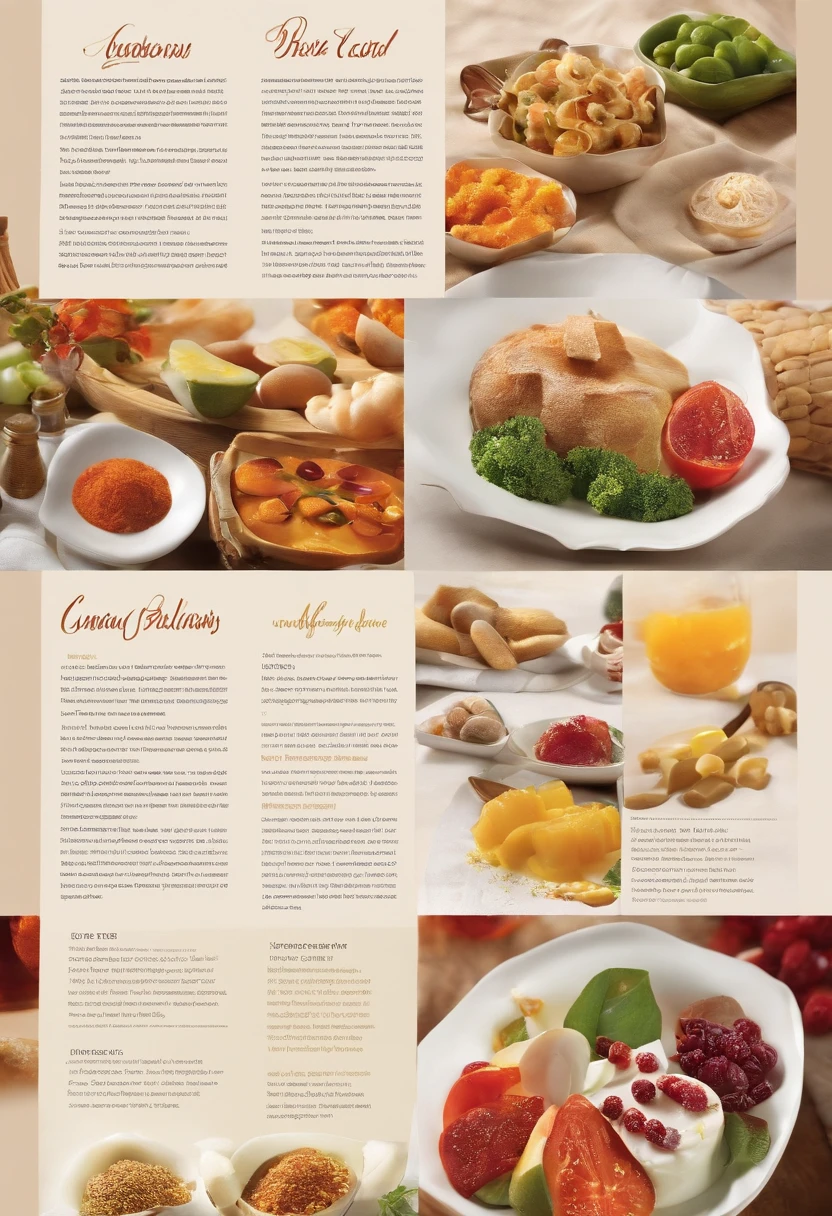 make a food brochure