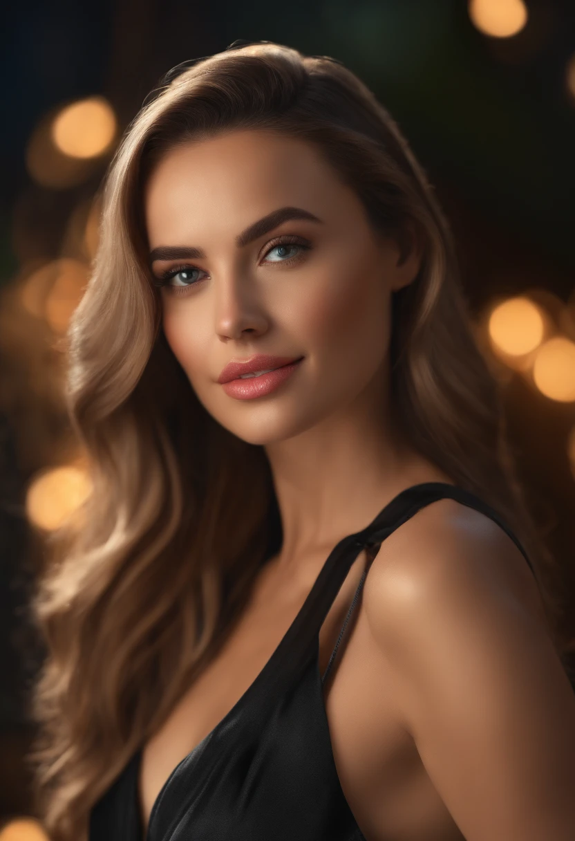 1girl, sorrir, (((peito pequeno))), (((Bokeh))),profundidade de campo, cara bonito, Looking at the Viewer, master part, estilo modelshoot, clivagem, retrato de corpo inteiro, pose sexy, ((8k, Foto RAW, extremely high quality, master part), Alto detalhe RAW cor foto foto profissional, (Realistic, Foto realism:1. 37), (extremely high quality), (Melhor sombra), (best illustration), Ultra high resolution, highly detailed CG unified 8K wallpapers, Physics-based rendering, Cinematic lighting),