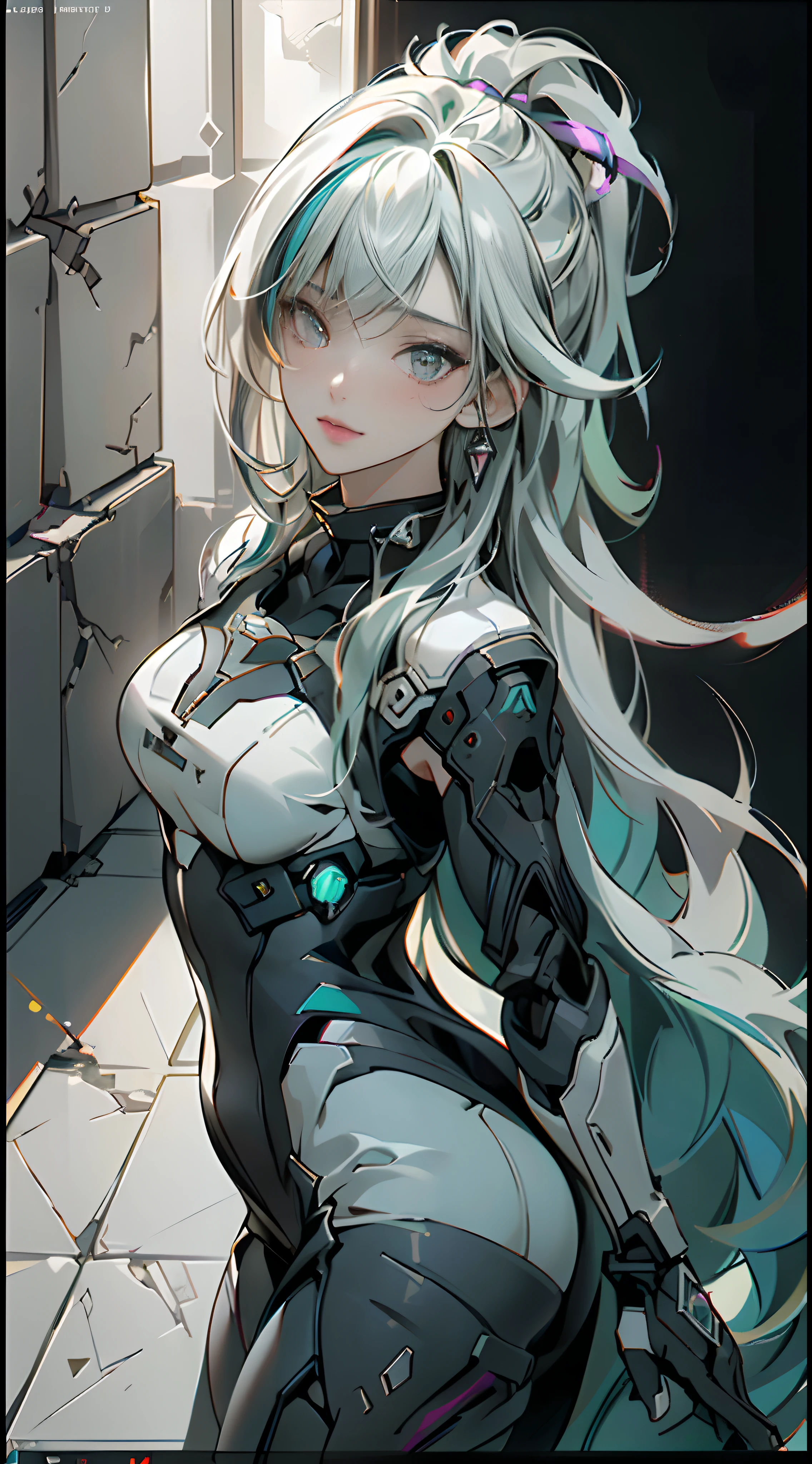 ((Best quality)), ((masterpiece)), (detailed:1.4), 3D, an image of a beautiful cyberpunk female,HDR (High Dynamic Range),Ray Tracing,NVIDIA RTX,Super-Resolution,Unreal 5,Subsurface scattering,PBR Texturing,Post-processing,Anisotropic Filtering,Depth-of-field,Maximum clarity and sharpness,Multi-layered textures,Albedo and Specular maps,Surface shading,Accurate simulation of light-material interaction,Perfect proportions,Octane Render,Two-tone lighting,Wide aperture,Low ISO,White balance,Rule of thirds,8K RAW,