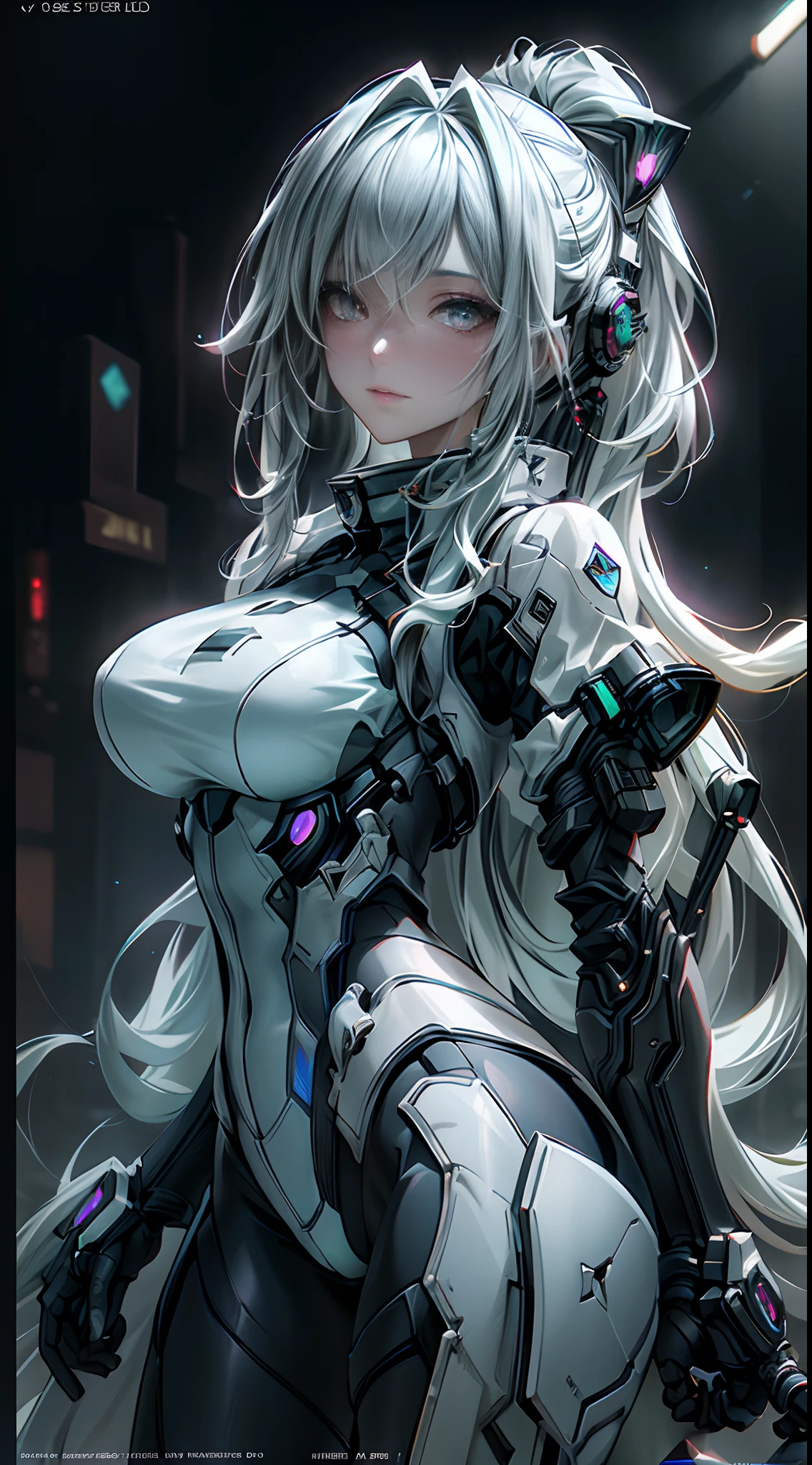 ((Best quality)), ((masterpiece)), (detailed:1.4), 3D, an image of a beautiful cyberpunk female,HDR (High Dynamic Range),Ray Tracing,NVIDIA RTX,Super-Resolution,Unreal 5,Subsurface scattering,PBR Texturing,Post-processing,Anisotropic Filtering,Depth-of-field,Maximum clarity and sharpness,Multi-layered textures,Albedo and Specular maps,Surface shading,Accurate simulation of light-material interaction,Perfect proportions,Octane Render,Two-tone lighting,Wide aperture,Low ISO,White balance,Rule of thirds,8K RAW,