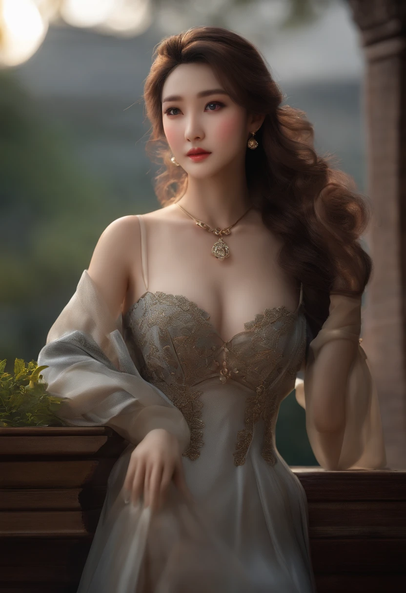 Real light, Best quality at best, 8k,Normal body shape,Super detailed face, Detailed eyes, 二重まぶた,Chinese beautiful woman,Loss of legs,Lost an arm