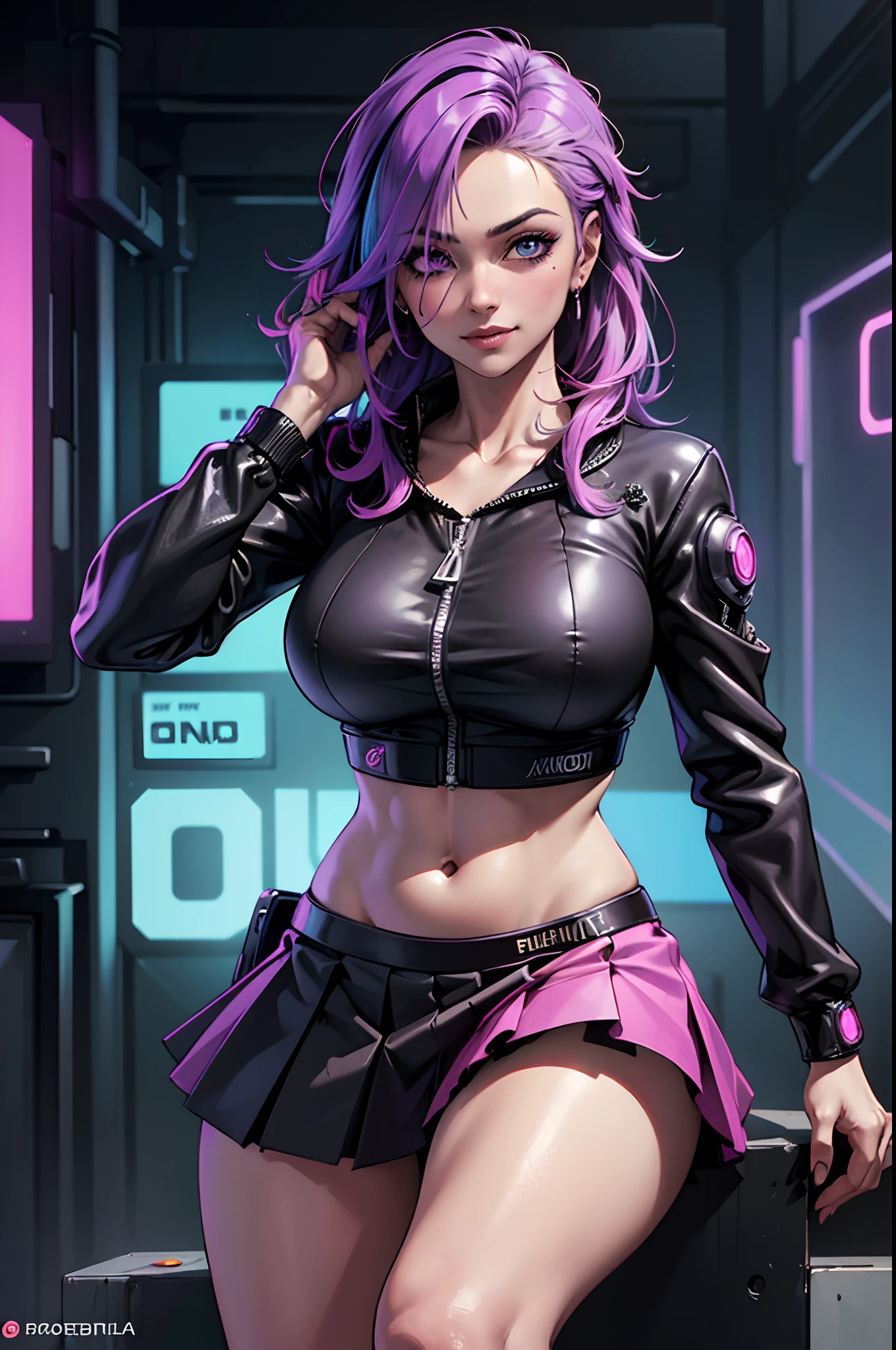 master part, insanely detailed full-body erotic illustration, Absurdo, Bom modelo, rosto perfeito, olhos perfeitos, cabelos multicoloridos, Acid Travel Background, Pose sedutora,Realistic, (master part, 4k, 8k, ultra hires, extremamente detalhado, high resolution, ultra detalhado, best quality, ultra high-resolution, visualmente deslumbrante, Beautiful, Arte premiada, best quality, Incrivelmente bonito:1.2), Hoshino Ai, cabelos longos, cabelo roxo, cabelos estriados, Purple eyes, pupilas em forma de estrela, 1girl, Olhando para o Viewer, sozinho, (Sorriso:1.2), (Cyberpunk:1.4), Neon light, (neon light:1.2), raios de luz, ray tracing, sexy, parte superior do corpo, neon city, Antecedentes detalhados, delinquente, ((Noite)), Cidade Noturna, (Olhos detalhados.1.6), roxo Neonpunkai, (Erotic:1.3), (ombro nu, barriga nua, clivagem), (feito de cores roxas:1.4)((masterpiece)), (best quality), official art, extremely detailed CG, unity 8k wallpaper, ultra detailed, highly detailed, detailed background, vivid color, photorealistic, perfect lighting, best illumination,
1girl, solo, kirijodef,
expressionless, looking at viewer, hand in own hair, hair over one eye, school uniform, bow, skirt,