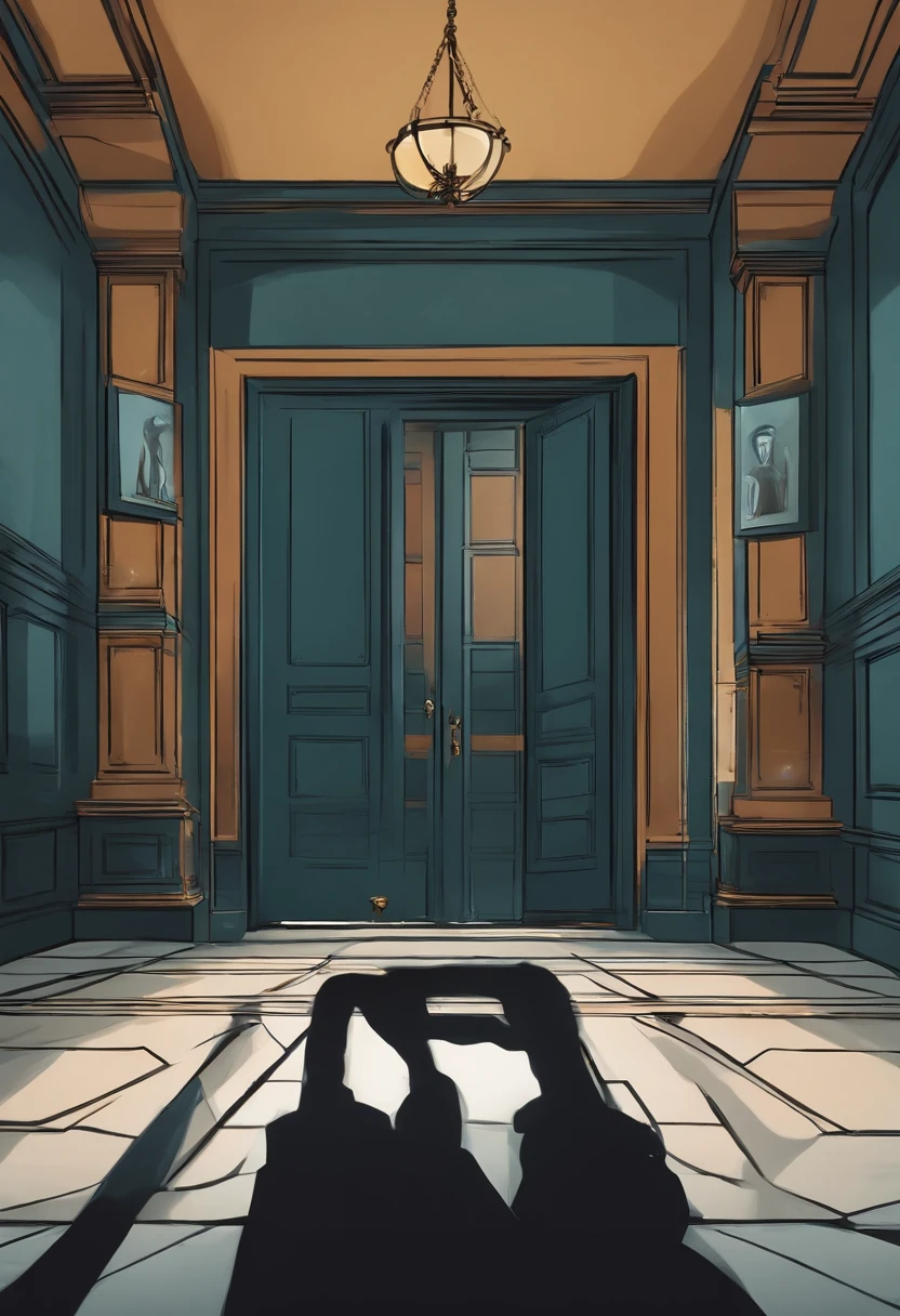 On behalf of the hunted prosecutor's office,Or the police station,NOhumans,We can see that a closed door has been opened, Objects are flying around the room, Prank activity