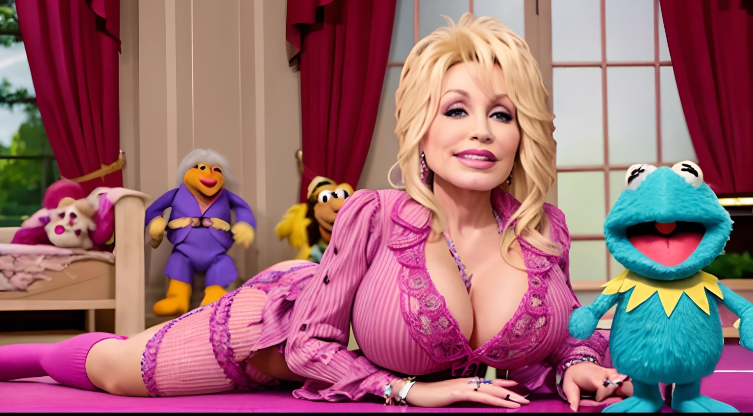 Dolly Parton having sex with muppets