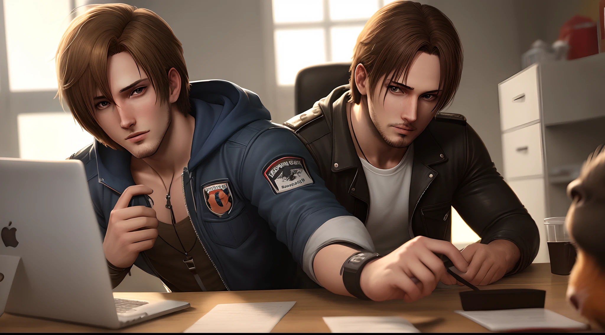 Leon kennedy as a guinea pig