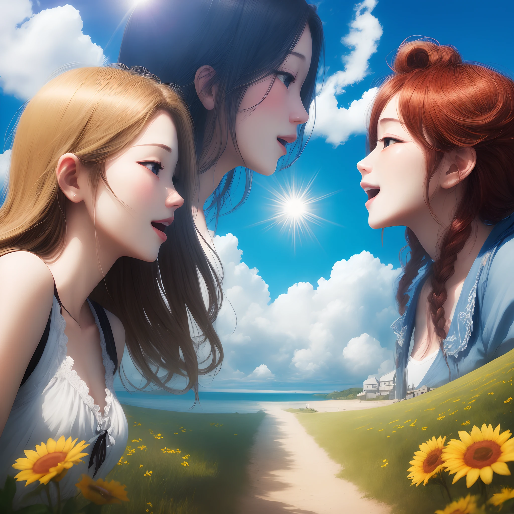 Savior, sunshine, blue sky