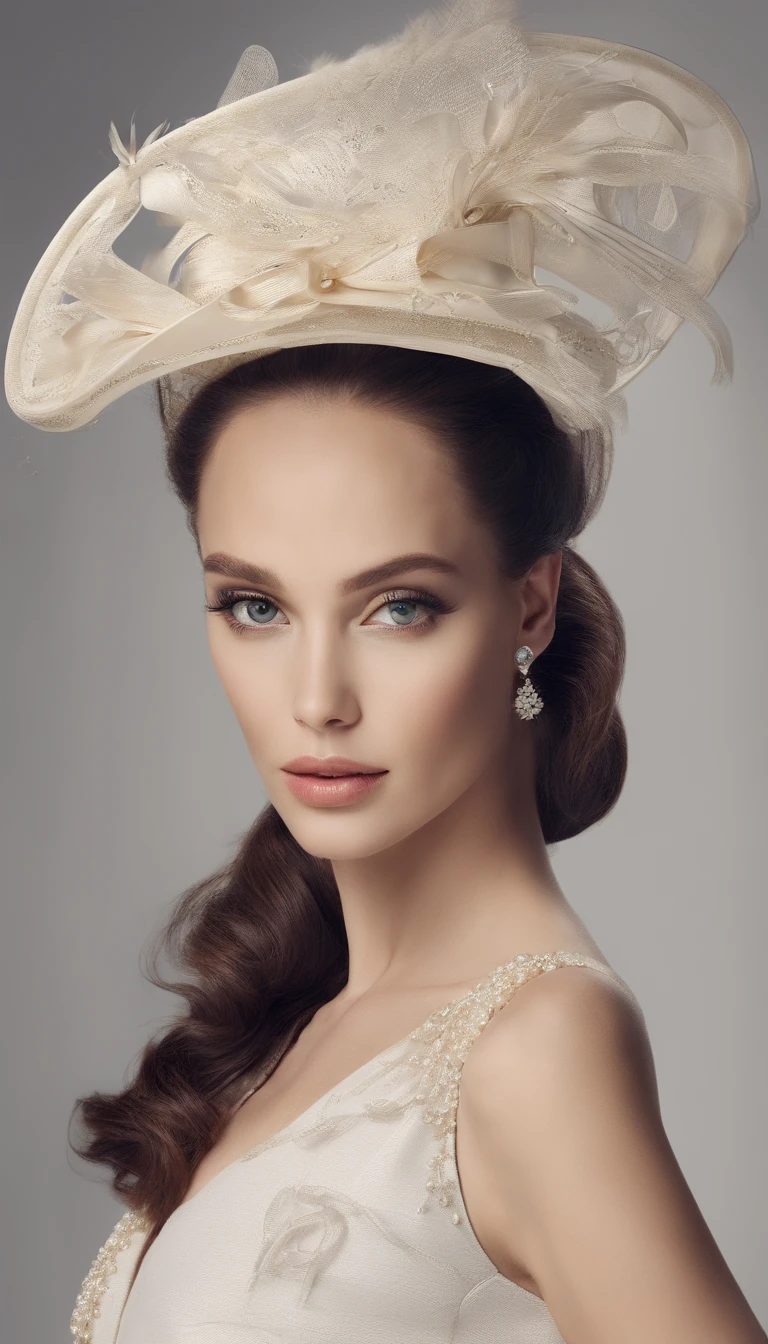 (A luxurious hat),(Best quality,A high resolution:1.2,Ultra-detailed),(Fashionab,Stylish),(Luxuriously decorated with pearls and precious stones),(Expensive,Exquisite),[Minimalist design],(Vibrant colors),(Delicate feather trims),(Beautifully made),(Fine materials),(elegant),(With feathers),(ribbons),(Refined),(with intricate detail),(Unique),(on a mannequin),(In the boutique),(under a spotlight),(With a retro vibe),(Wide brim),(With ribbon),(In the display case),(Different sizes),(Made of straw),(With a bow),(classic),(Elevate any outfit),(luxury brand),(Stunning tiara)