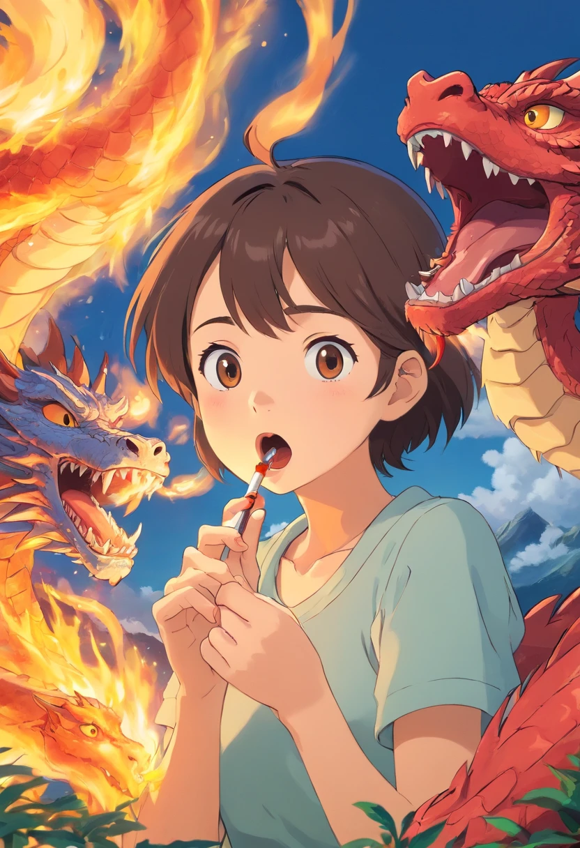 Swallowing dragon cigarette々e assistindo