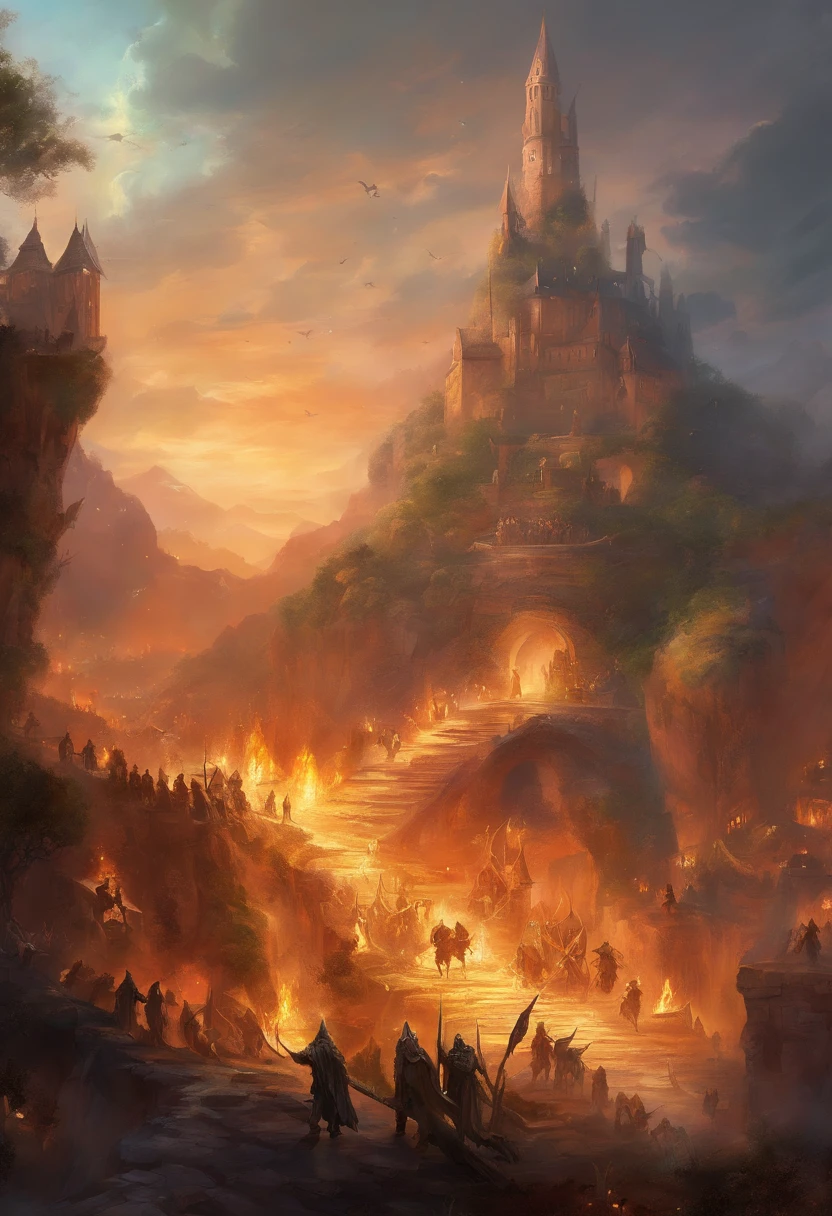 Orc raid on elf village rape and pillage burning