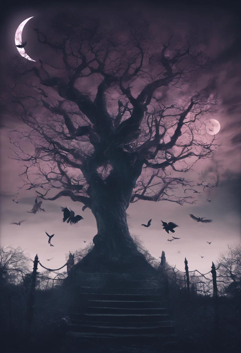 (Best quality,4K,8k,high resolucion,Masterpiece:1.2),Ultra-detailed,(Realstic,photoreallistic,photo-realistic:1.37),chauve-souris mignonne effrayante, Haunted Mansion, pleine lune, dark atmosphere, Architecture gothique, Strange shadows, Environnement brumeux, Reflection in the moonlight, yeux intenses, Wing Flap, Portes qui grincent, Mystical creatures, mysterious atmosphere, of mesmerizing beauty, ciel mystique au clair de lune, Ambiance enchanteresse, Chauves-souris volant, Haunted Aura, charme effrayant, Drame nocturne, Manoir de style victorien, Majestic presence, Disturbing vibrations, Magical and mesmerizing, Twisted tree branches, Clair de lune brillant, Scary elegance, Feeling of abandonment, Strange silence, Mystical atmosphere, Haunted Charm, Toile de fond lugubre, mignonnerie effrayante, Mesmerizing landscapes, Adorable and chilling bat, Aura fantomatique, Sombres secrets, Disturbing Beauty, Supernatural Elements, The Mysterious Allure, fantaisie effrayante, Strange Appearance.