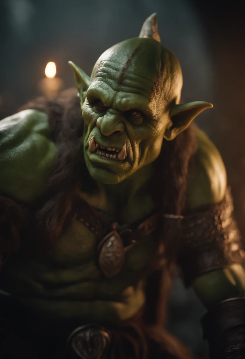 A green Orc with a giant dick fucking an elf nymph girl, High definition, ultra-detailed