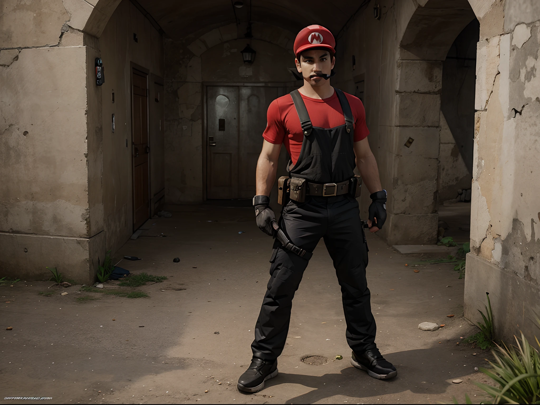 Super Mario as a character of Counter Strike 2