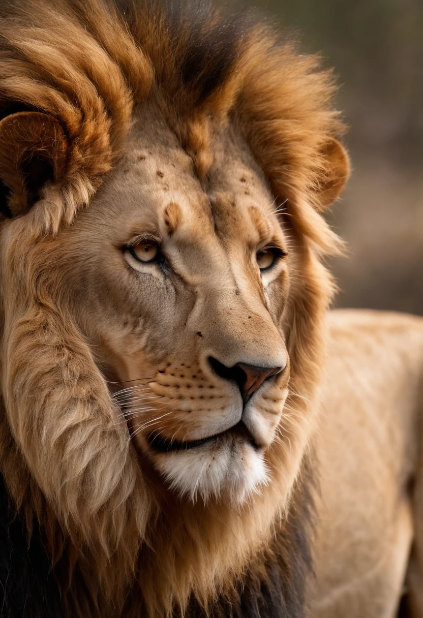 sad eye lion crying
