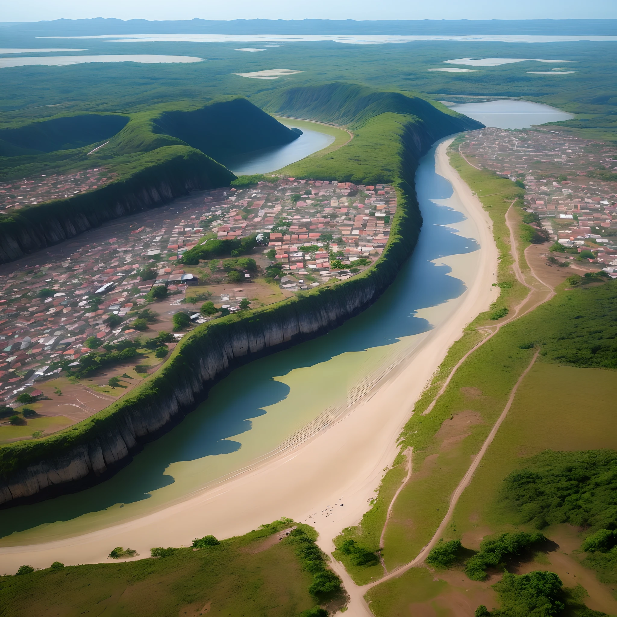 Crie uma paisagem do nordeste brasileiro feito com drone