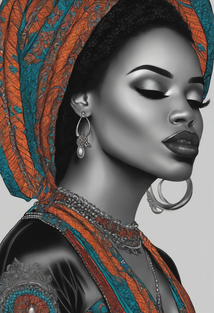 desenho mulher negra nua...