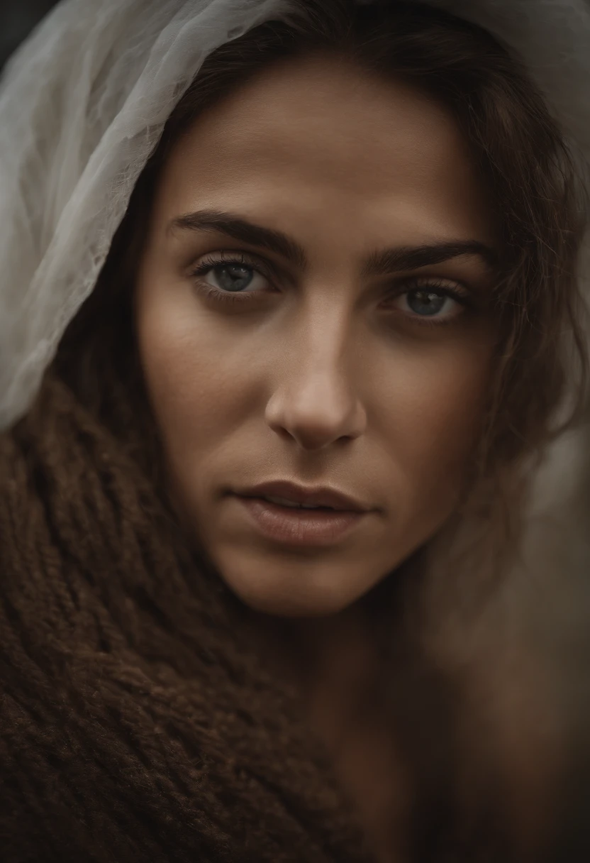 Uma imagem fotorrealista de jesus vindo sobre as nuvens no apocaplise, with beautiful lighting. Photographed from a close angle to capture the sense of grace and beauty.