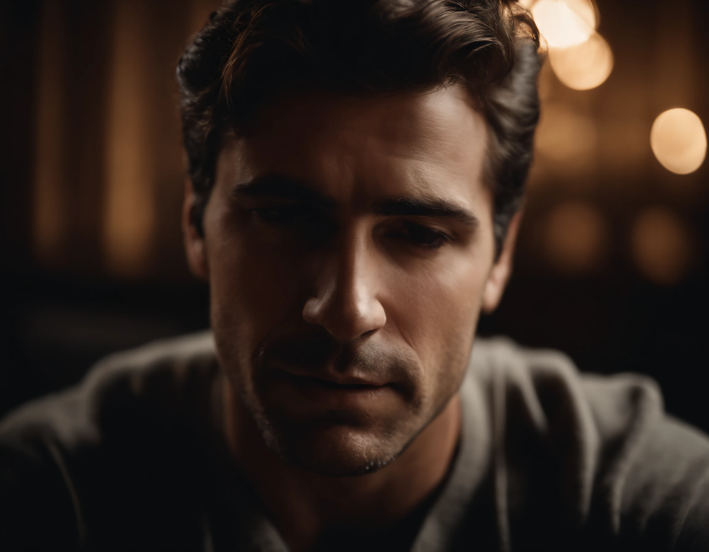 Homem chorando desesperado