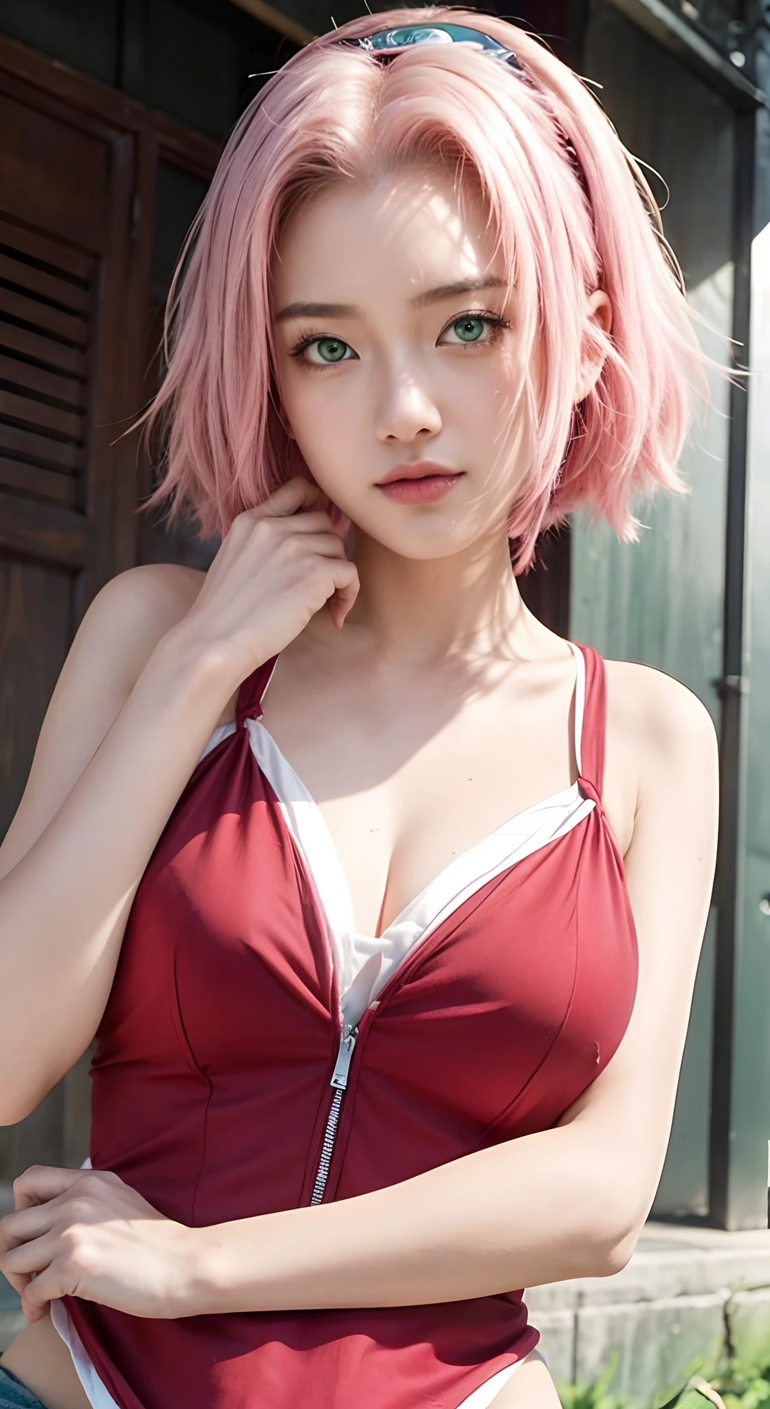 Lora hinata pink hair