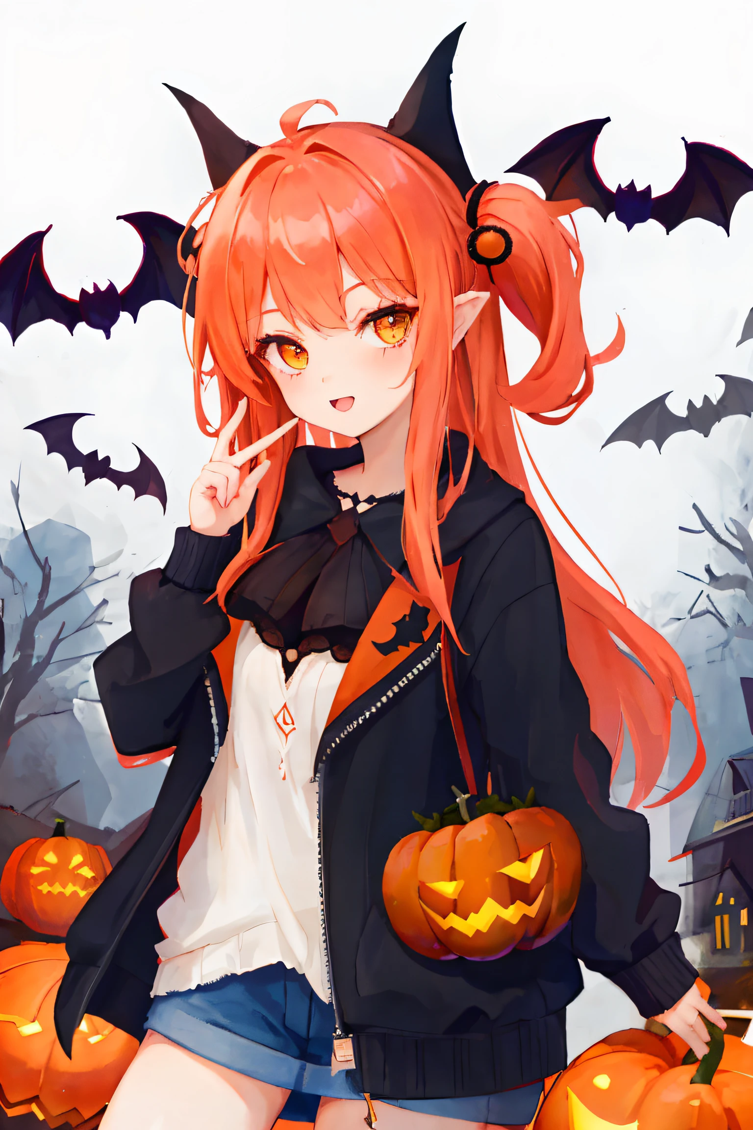 1girll，borgar，pumpkins，the bats