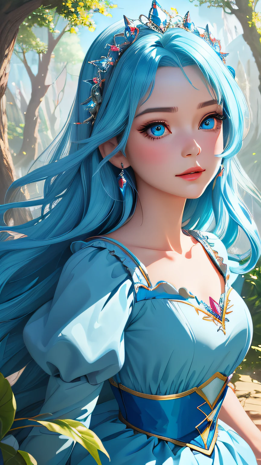 high quality, 8K Ultra HD, envision Cinderella in her childhood, fantasy high magic concept art, fantasy art, fairy tale, high quality face expression