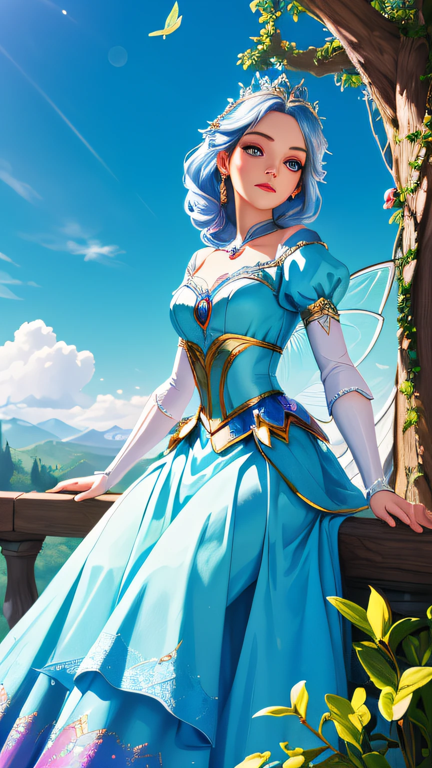 high quality, 8K Ultra HD, envision Cinderella in her childhood, fantasy high magic concept art, fantasy art, fairy tale, high quality face expression