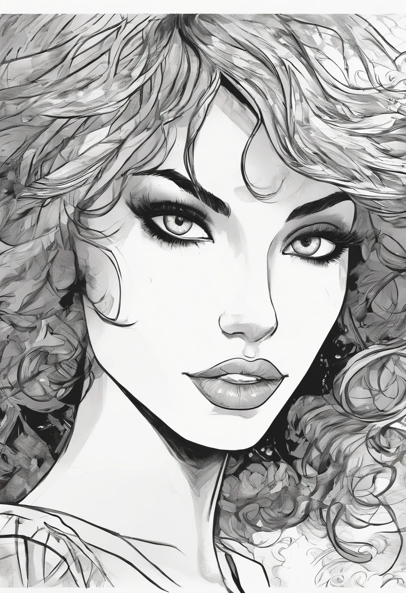 Mujer, ojos negros, cabello negro, Brunnette