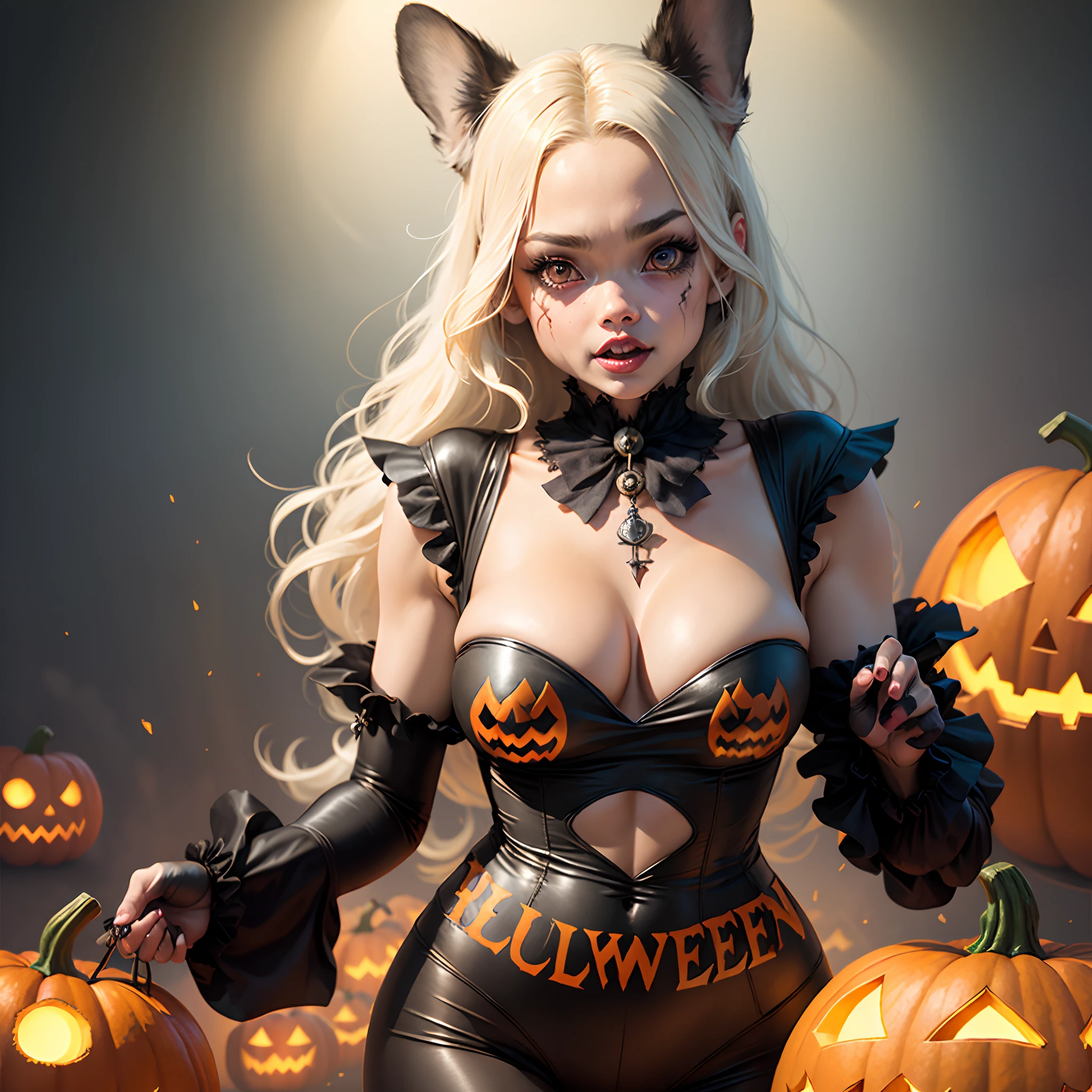 French bulldog helloween costum pumpkin