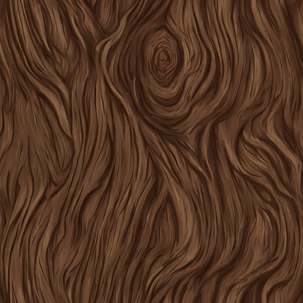stylized texture of dark brown bark of a tree, the bark has deep grooves and lines that create a contrast. very detailed texture digital painting, uniform soft lighting, hand painted textures . Seamless, tillable, close up of a painting of tree bark, in the style of the World of Warcraft and Hearthstone the Blizzard games