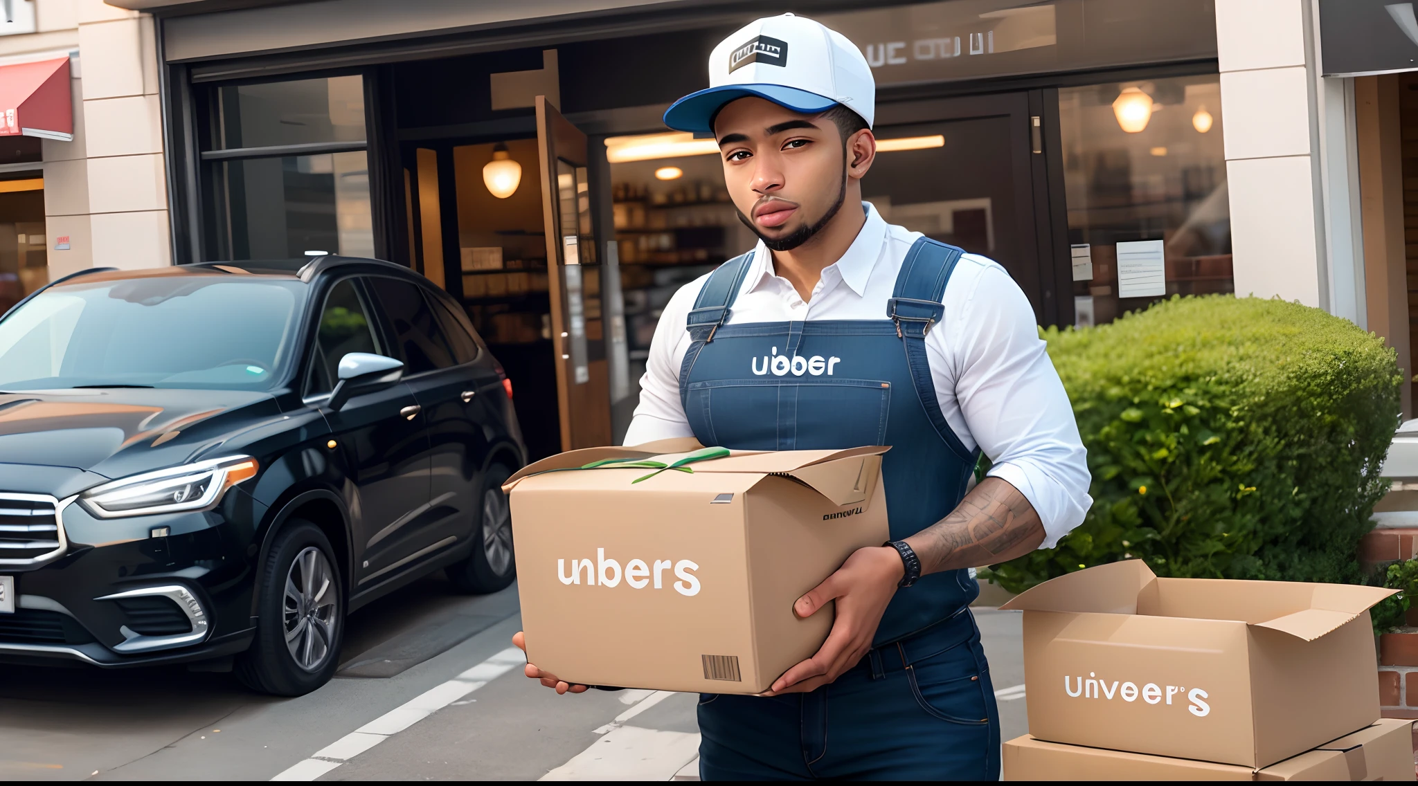 Ninho travaillant livreur uber eats