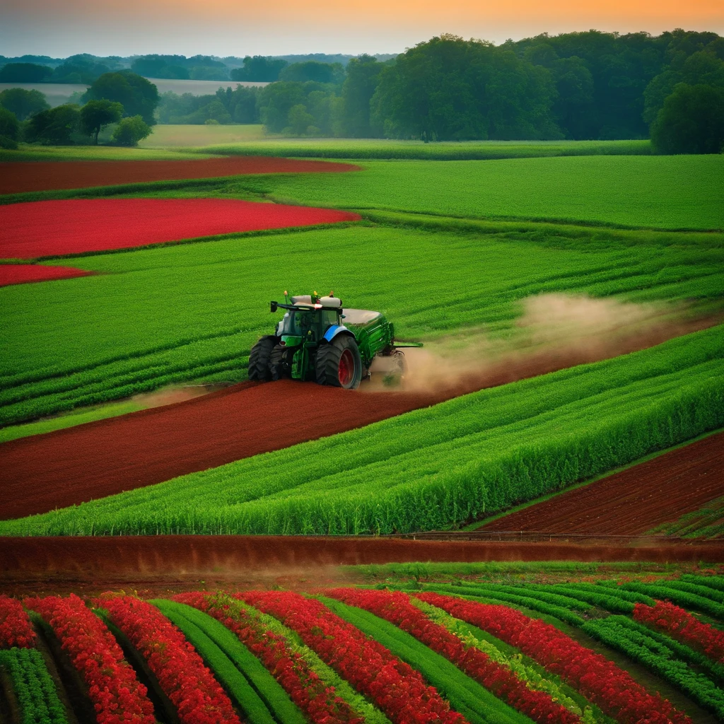 humans start to develop the agricultural technology