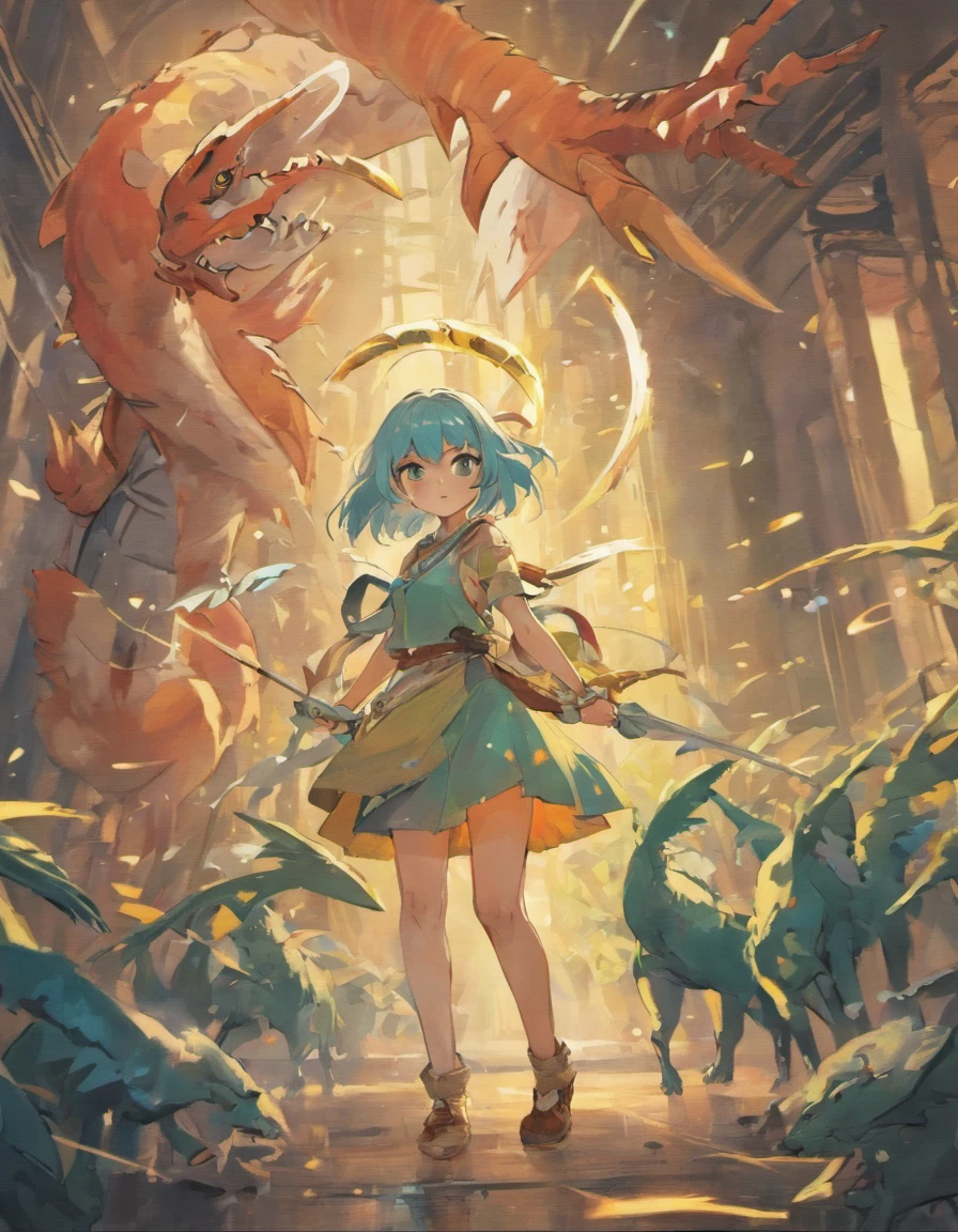 Fille mutante avec une queue et des griffes de dinosaure, not to mention feathers and scales, but in small quantities
