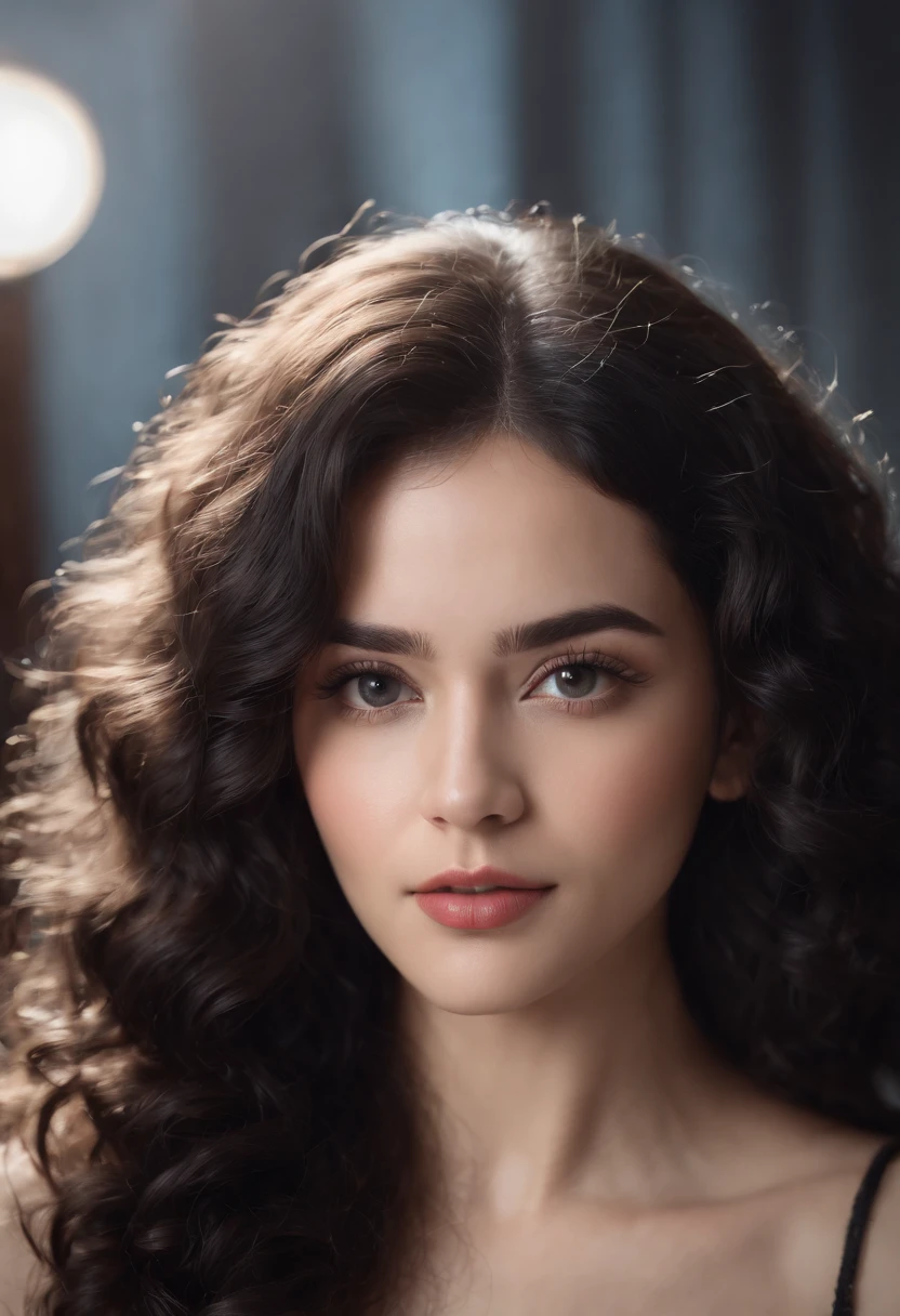 darkkin ebony 1girl, selfie photo hyper realistic curly long black hair mirror photos 8k ultra hd