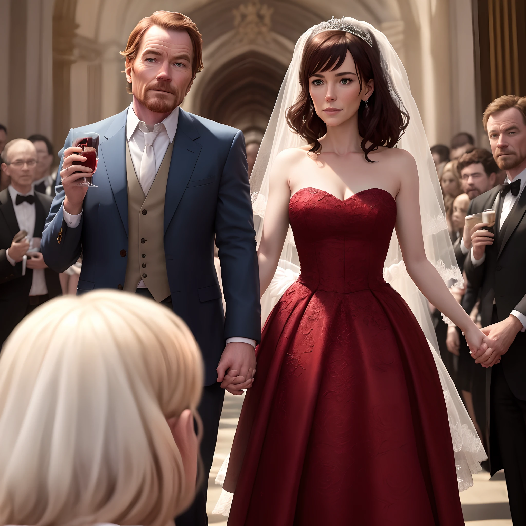 Bryan cranston avec un mulet qui fait une demande en mariage
