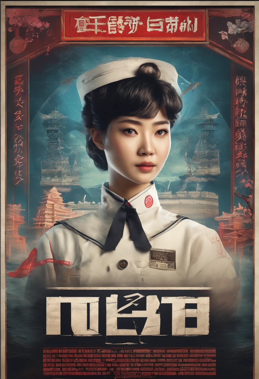 Your prompt is:
"(best quality,4k,high-resolution,masterpiece:1.2), ultra-detailed, realistic, high-definition, studio-lit, vivid colors, 80's Japan Female Student, black choker, horror movie, eerie atmosphere, dim lighting, creepy shadows, dark hallway, torn sailor uniform, short hair appearance, holding a flashlight"
