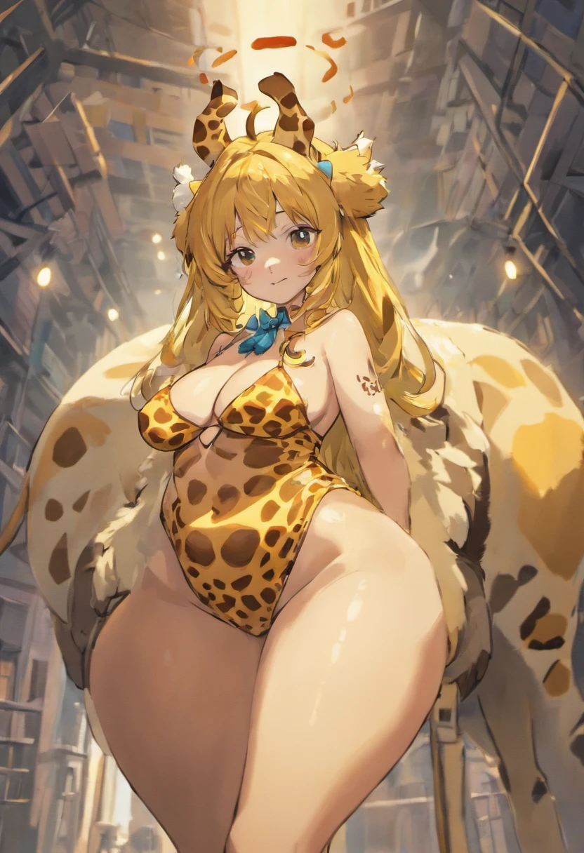 Giraffe girl, bbwchan, furry, big belly, tall, female giraffe
